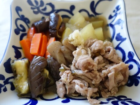 気取らない治部煮風♪ 冬瓜と豚肉の煮物